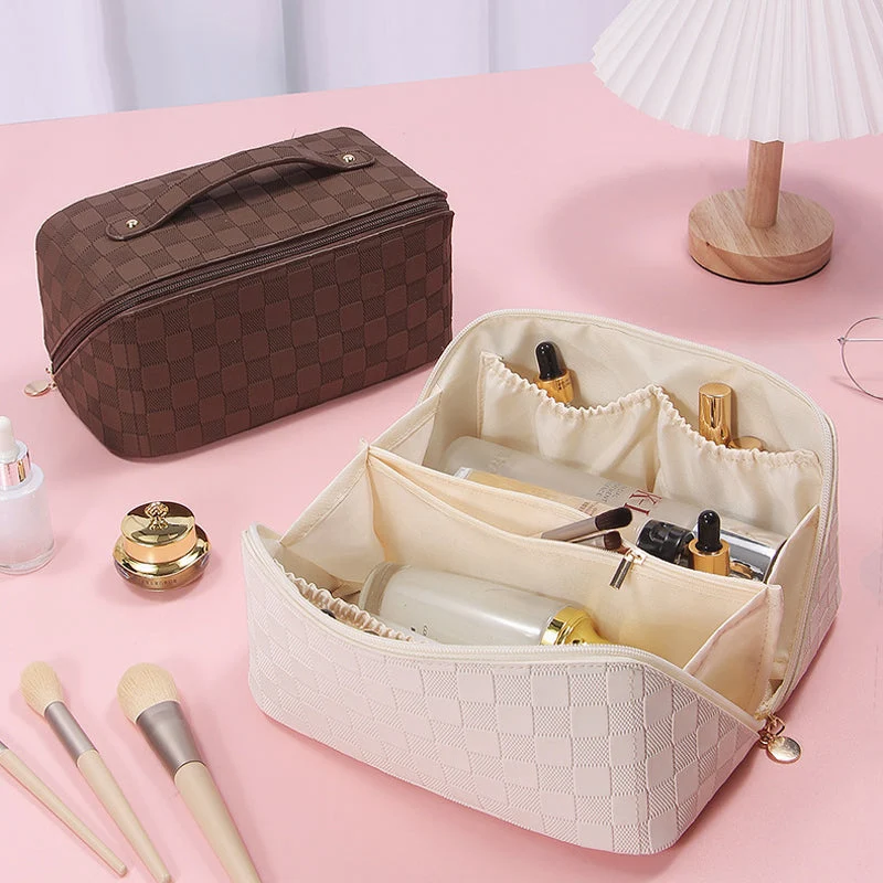 Vintage Check Cosmetic Bag - Image 6