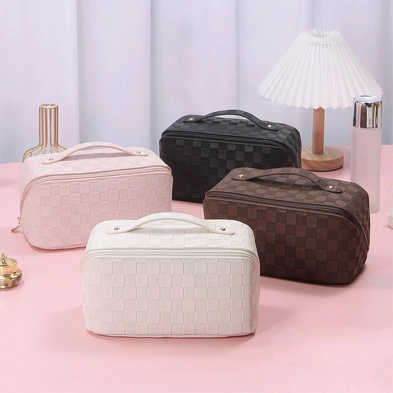 Vintage Check Cosmetic Bag - Image 7
