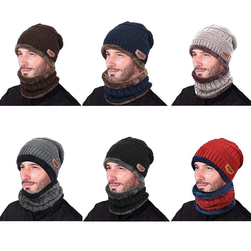 Warm Beanie Cap With Scarf - Image 11