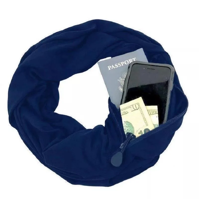 Warm Muffler With Hidden Pocket For Winter - Image 12