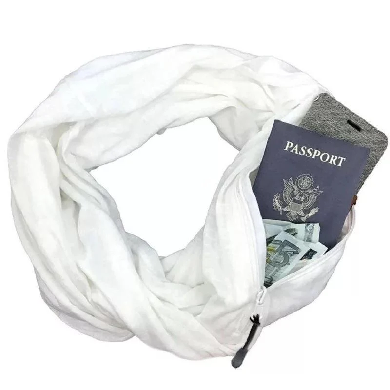 Warm Muffler With Hidden Pocket For Winter - Image 14