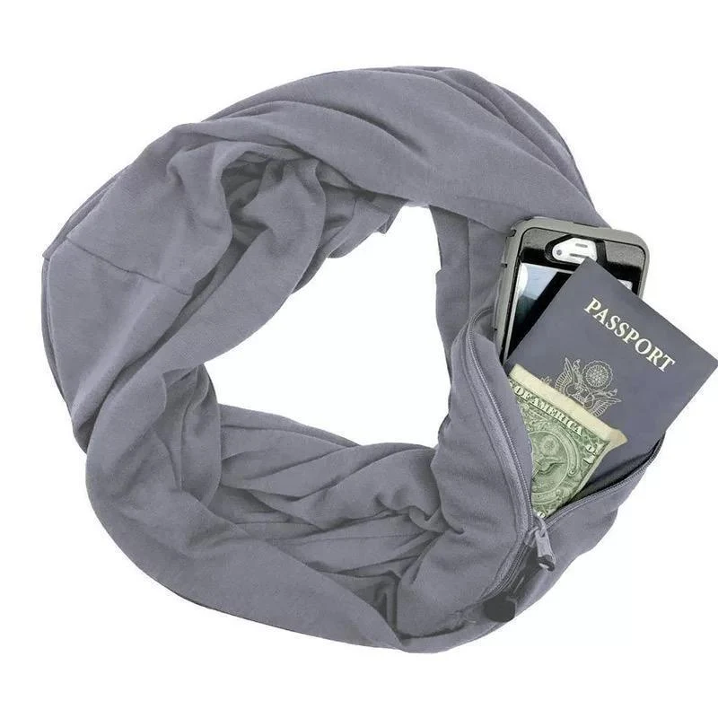 Warm Muffler With Hidden Pocket For Winter - Image 4