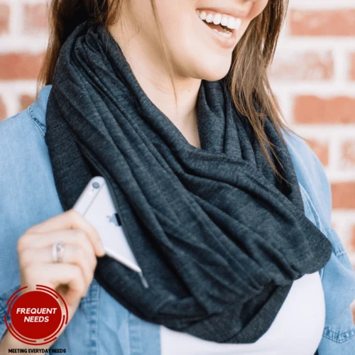 Warm Muffler With Hidden Pocket For Winter - Image 6