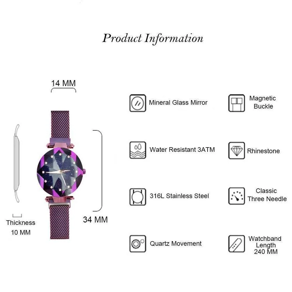 2022 Hot Sale - Waterproof Starry Sky Wristwatch - Image 11