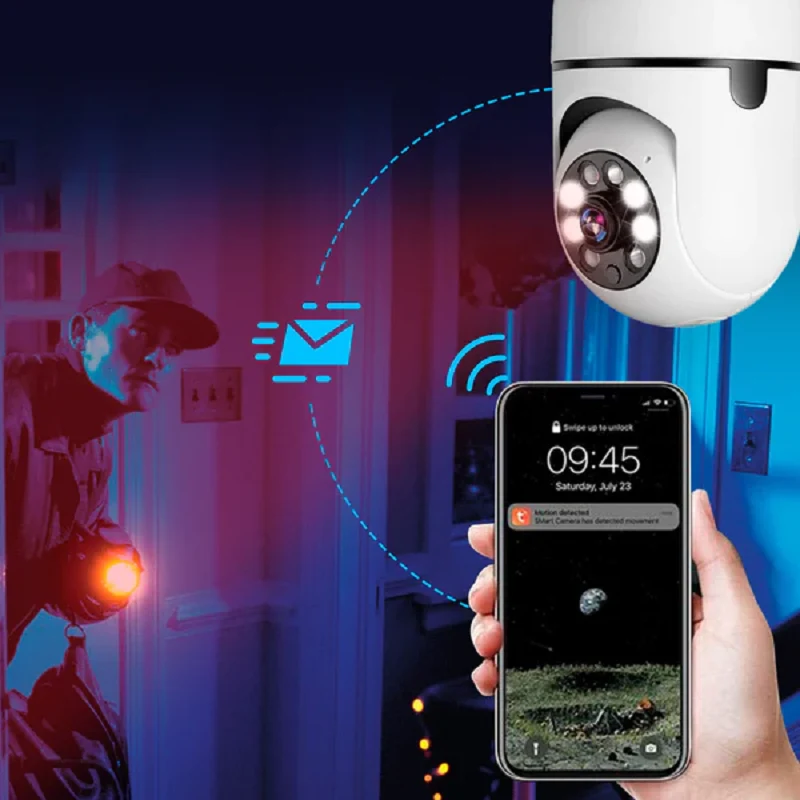 Wireless Wifi Light Bulb Camera Security Camera - Image 4