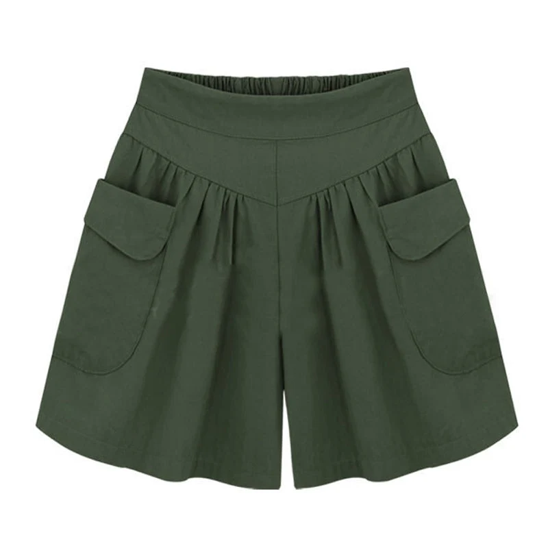 Women Beach Casual Hot Shorts with Elastic Waistband - Image 12