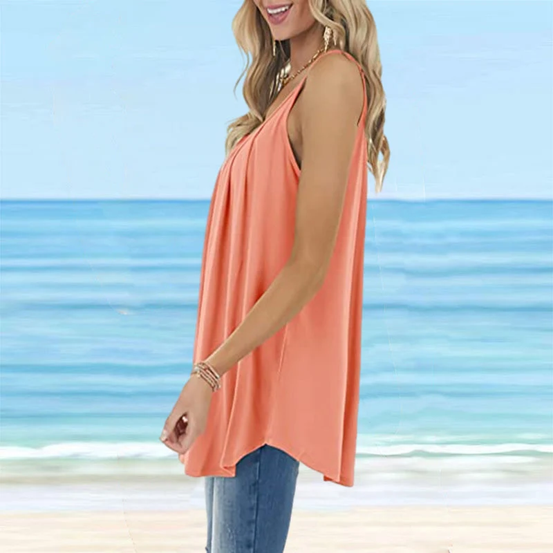 Women's Basic Round Neck Camisole - Image 8