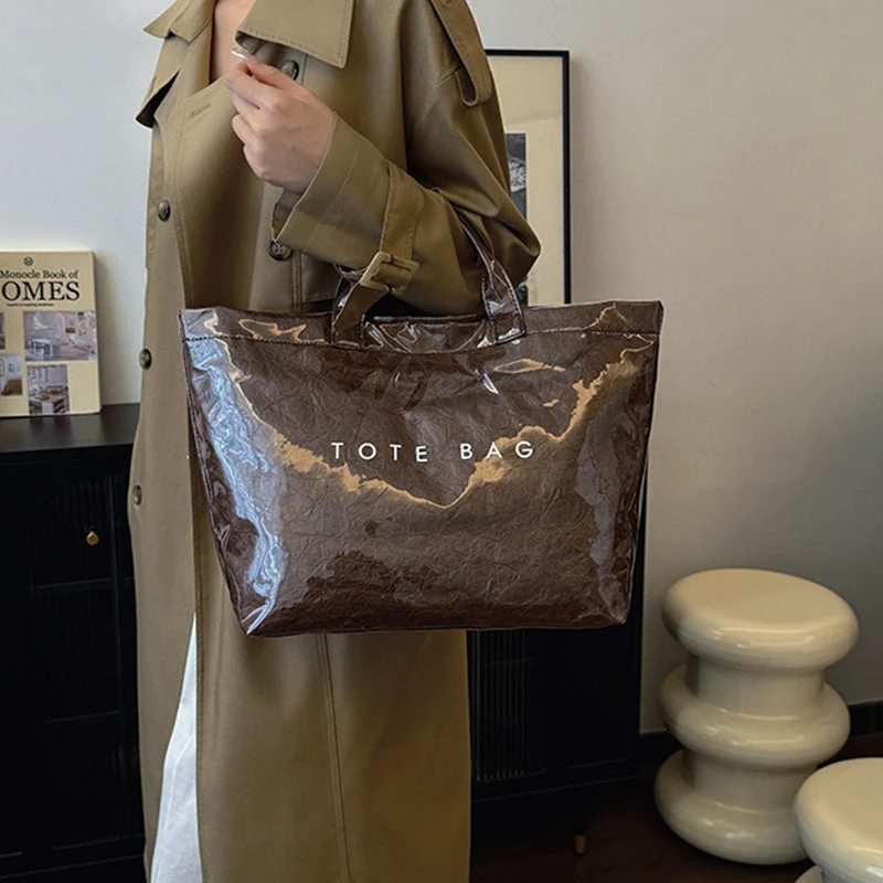 Women's Letters Print Tote Bag - Image 14