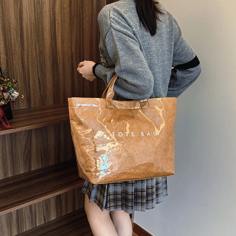 Women's Letters Print Tote Bag - Image 6