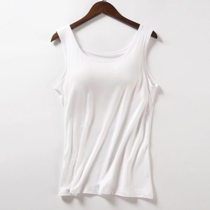 Women's Tank Top with Built-In Bra - Image 12