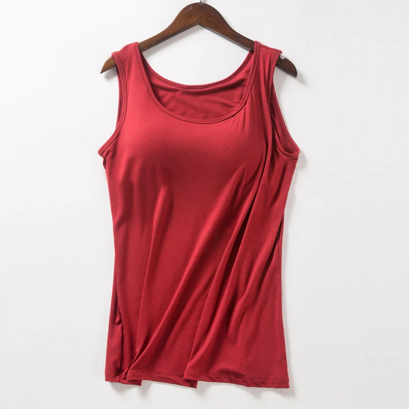 Women's Tank Top with Built-In Bra - Image 13