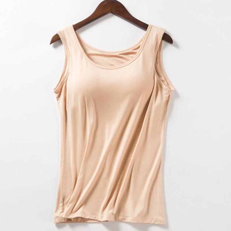 Women's Tank Top with Built-In Bra - Image 15