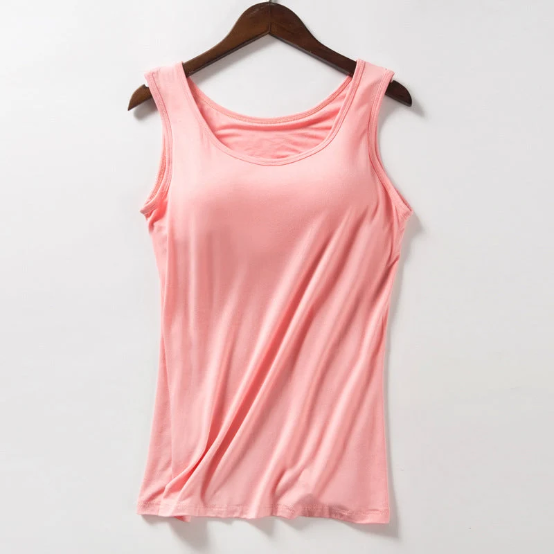 Women's Tank Top with Built-In Bra - Image 17