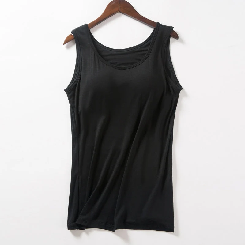 Women's Tank Top with Built-In Bra - Image 18