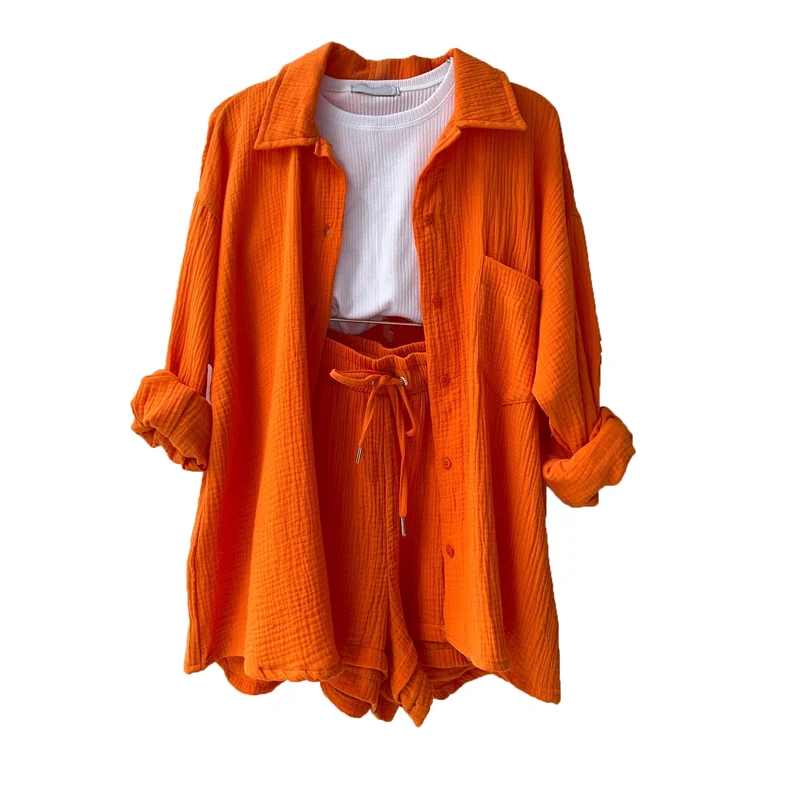 Women's Two-piece Long Sleeve Shirt Fashion Casual Suit - Image 11