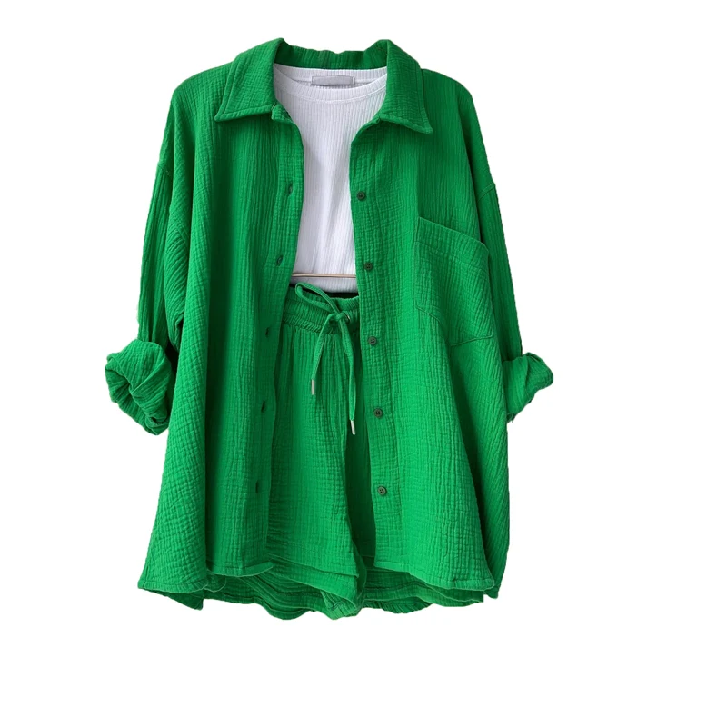 Women's Two-piece Long Sleeve Shirt Fashion Casual Suit - Image 9
