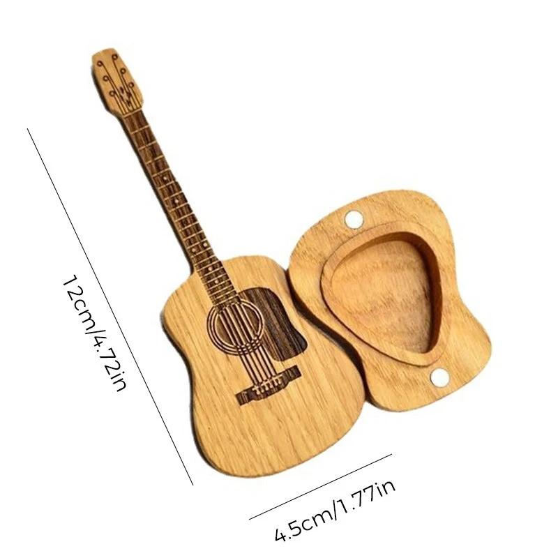 Wooden Acoustic Guitar Pick Box - Image 12