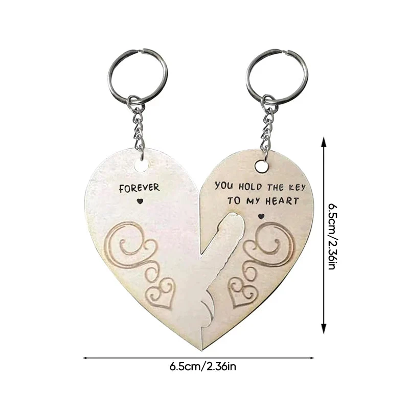 You Hold The Key to My Heart & Forever Couple Keychain - Image 9